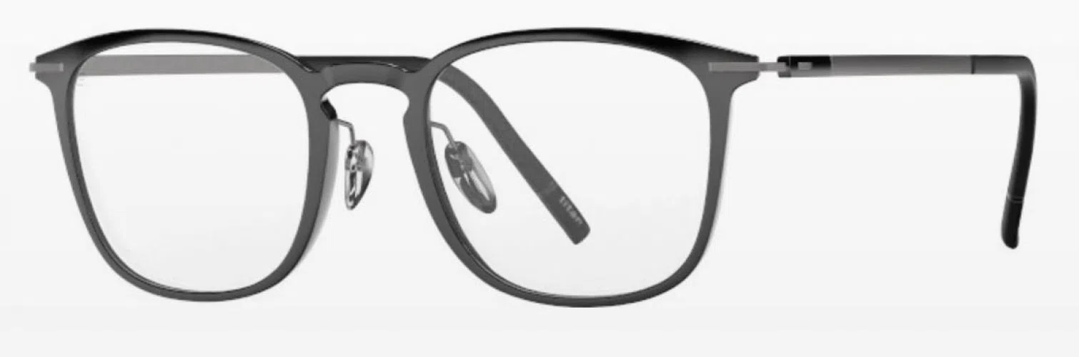 Silhouette Rising Dawn 2963 Eyeglasses - Jet Black - ext. nosebridge + temple length
